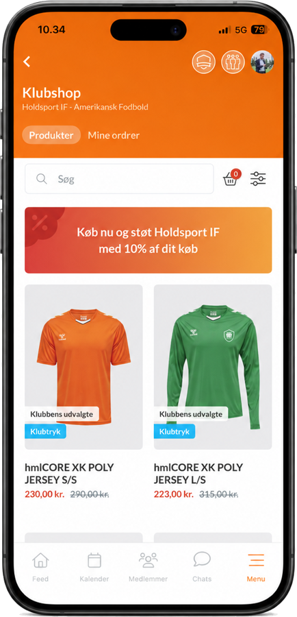 Holdsport-appen: klubshoppen med spillersæt fra hummel, klubrabat og kickback